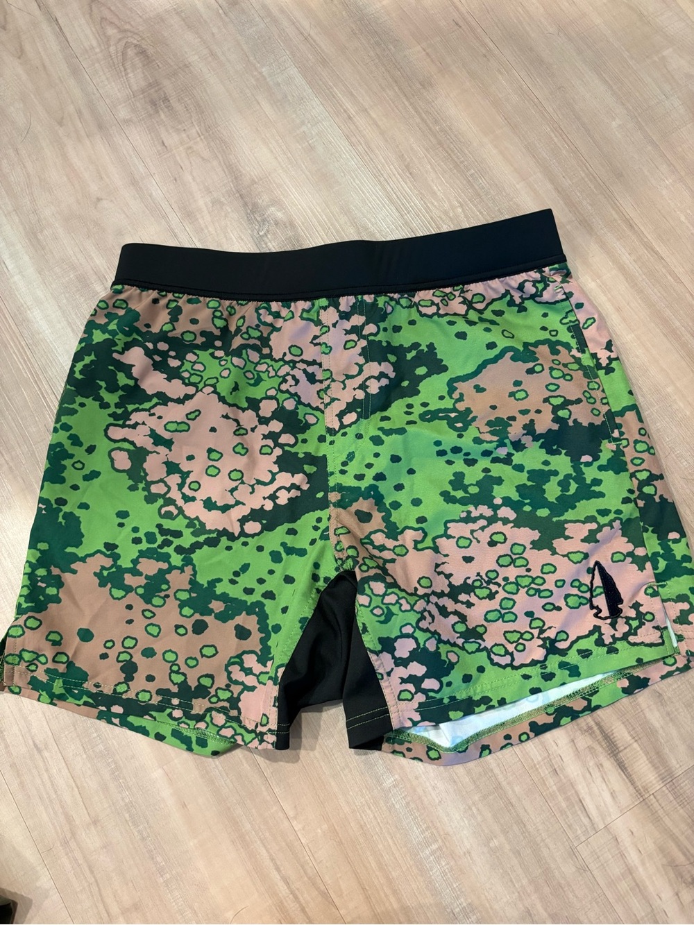 Men's Green Camo Performance Shorts